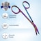 A2Z Scilab Stitch Suture Scissors Angled 4.5 One Hook Blade Stainless Steel, Multi Titanium Color A2Z-ZR871 - alternate 7